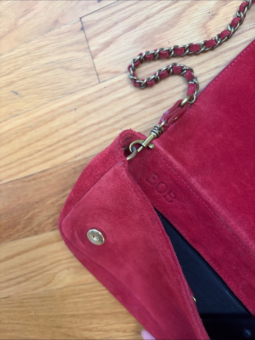 Jérôme Dreyfuss Bob Suede Crossover Bag - Picture 6 of 12